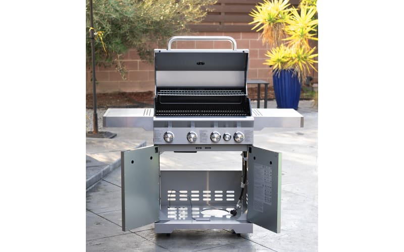 NXR Stainless Steel 5-Burner Propane Grill with Sear Zone | Bass