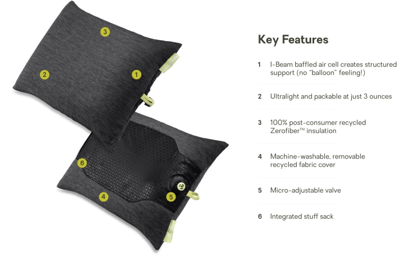 NEMO Fillo Elite Ultralight Backpacking Pillow | Bass Pro Shops