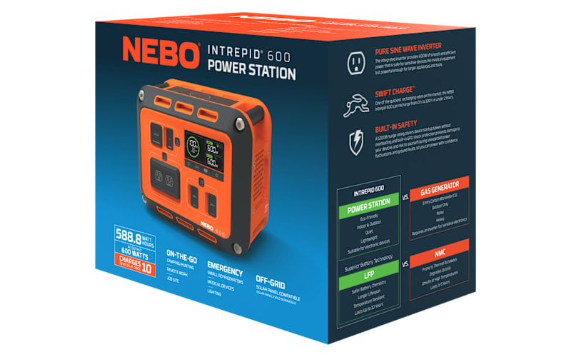 NEBO Intrepid 600 Portable Power Station | Bass Pro Shops
