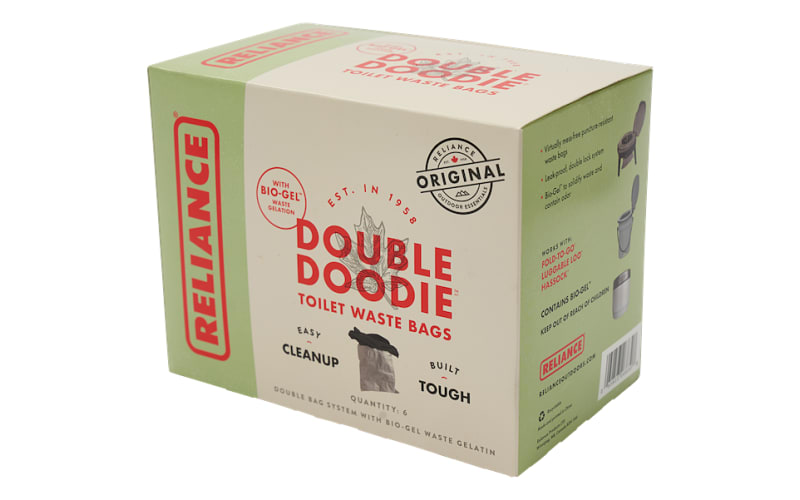 Reliance Double Doodie Waste Bags with Bio-Gel 6-Pack