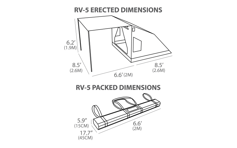 Oztent rv5 dimensions discount