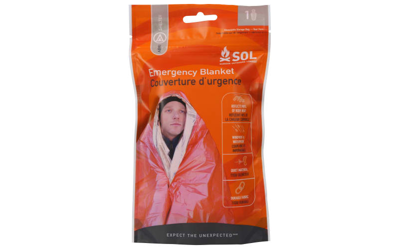 oldsea blanket (orange) 新品未使用未開封 Blizzard Compact Blanket 2-Layer | thermal blanket Emergency