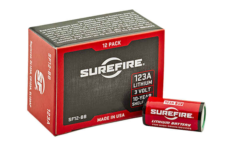 can surefire tactical flashlights take rechargable cr123 batteries 12 pack CR123A Lithium 3V Battery – LightJunction The 123A batteries and their impressive ten year shelf SureFire 123A High-Performance Lithium Batteries