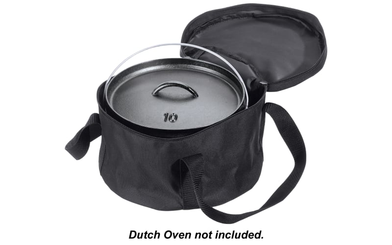 Lodge Cast Iron Deep Camp Dutch Oven 8 Quart with Tote Bag