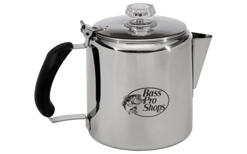 Classic Black Percolator Enamelware Camping Coffee Pot - 12 Cup