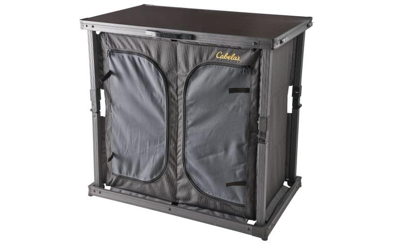 Folding camping cupboard store