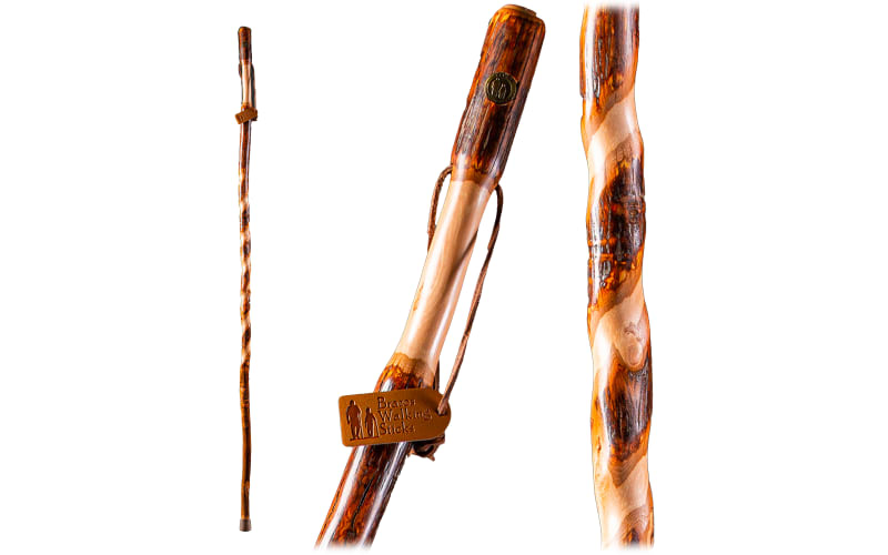  Brazos Rustic Wood Walking Stick, Hardwood