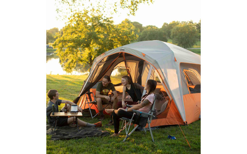 CORE® Equipment 6 Person with Screen Room Straight Wall Cabin Tent