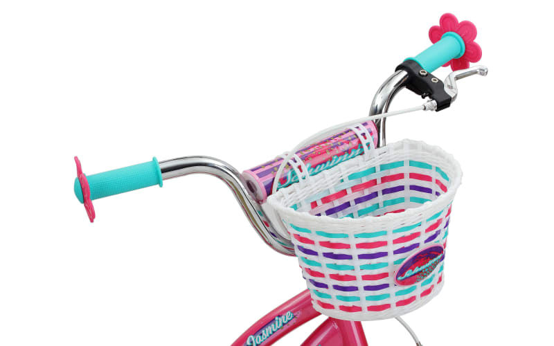 Pink schwinn bike with basket sale