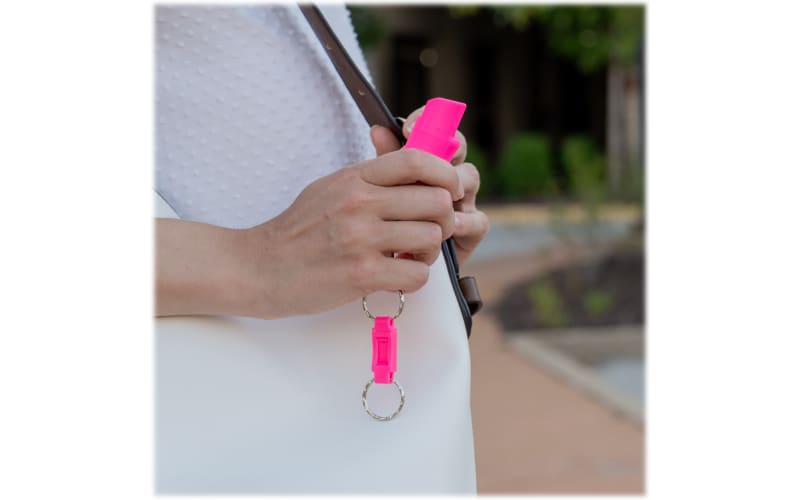 Sabre Red NBCF PINK Quick Release Key Ring Pepper Spray | Bass Pro