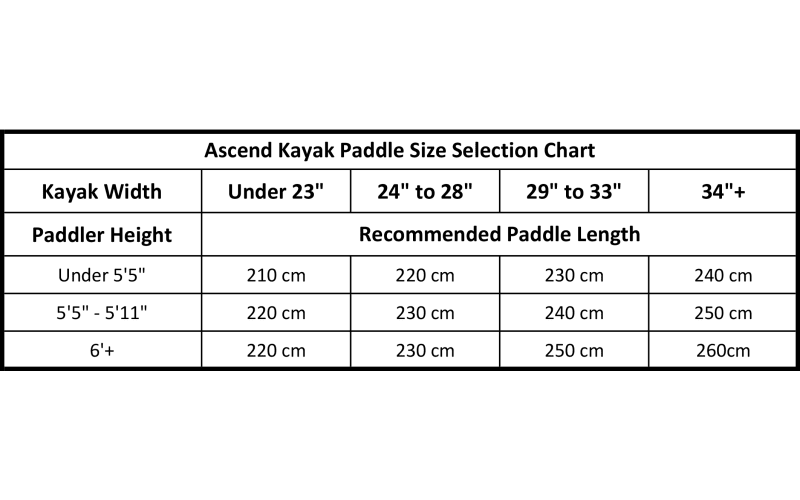 Ascend Wooden Paddle - 54