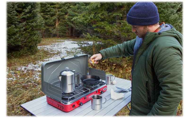 Grip Double-Burner Cast Iron Camping Stove