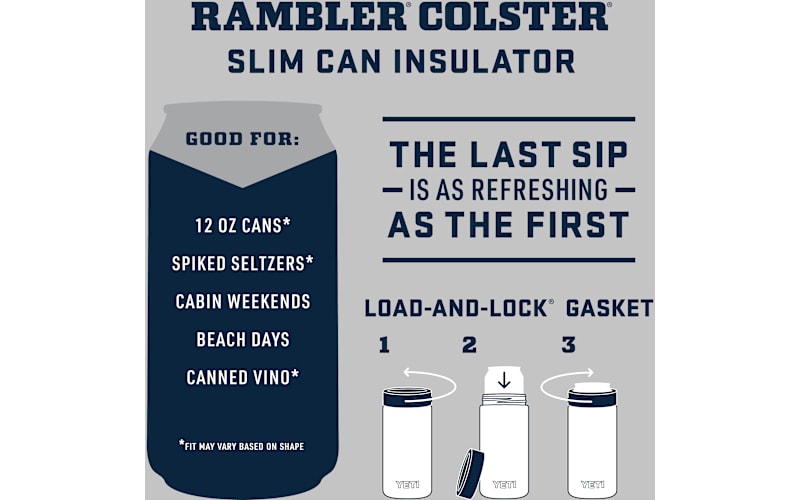 YETI Rambler 12-oz. Colster Slim Can Cooler