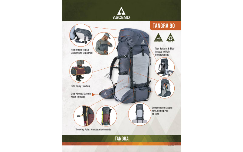 Ascend Tangra 90 Trail Backpack | Bass Pro Shops