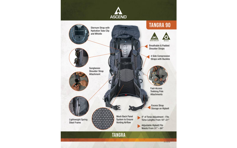 Ascend Tangra 90 Trail Backpack | Cabela's