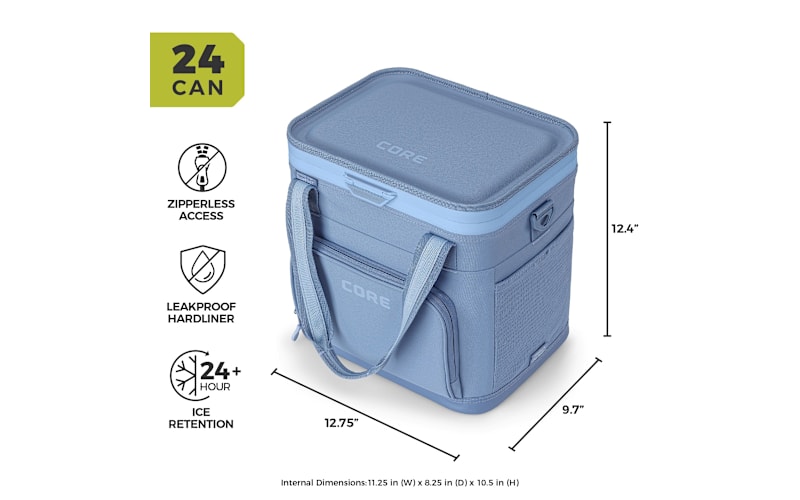 CORE FlipBack No-Zip Magnetic 24-Can Soft Cooler | Cabela's