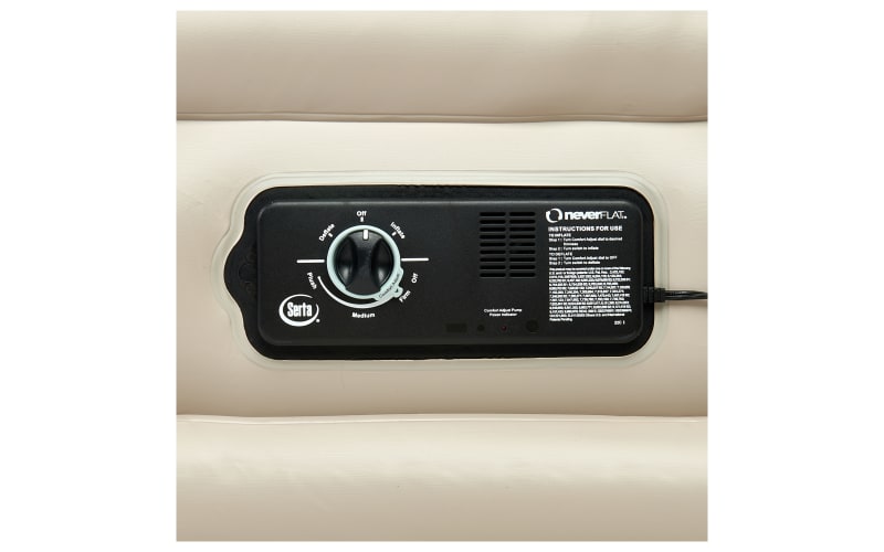 Serta Raised Height Twin Air Mattress with Built In AC Air Pump