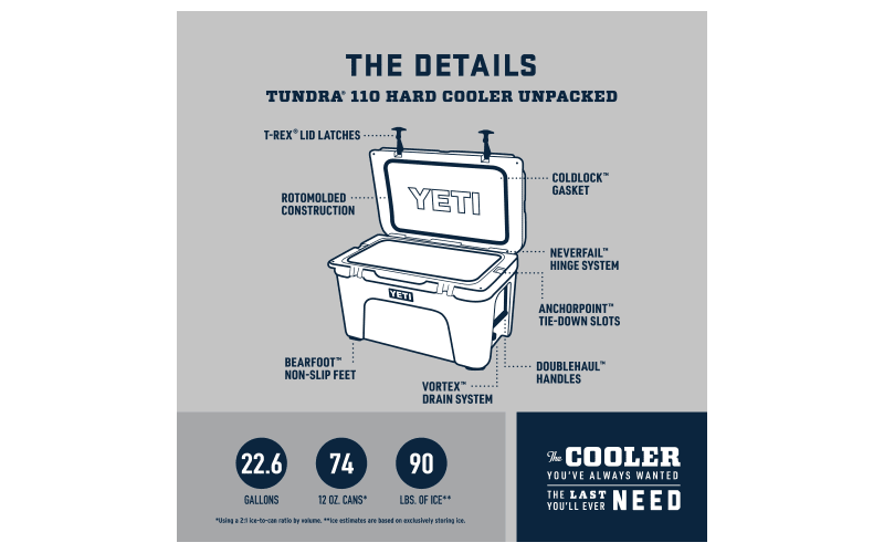 YETI Tundra 110 Cooler, White : Coolers : Sports & Outdoors