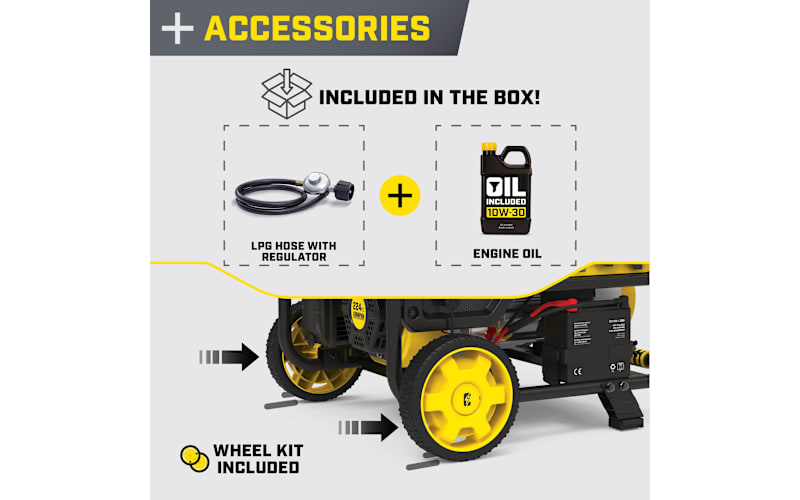 Champion Power Equipment 3,800W Electric-Start Dual-Fuel Portable