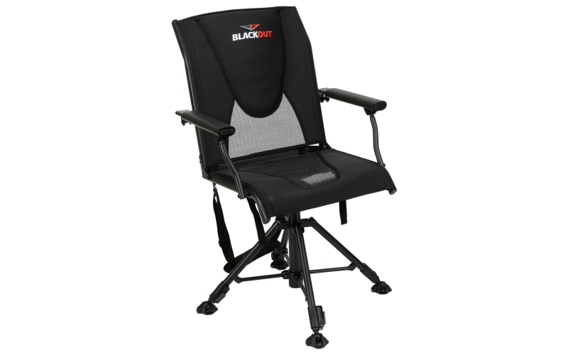 BlackOut Swivel Hard-Arm Chair