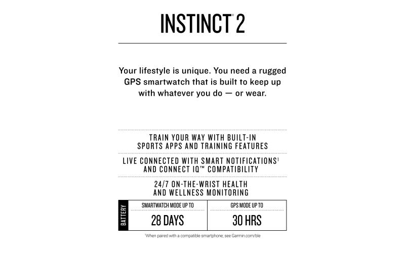 Garmin Instinct 2 GPS Smartwatch