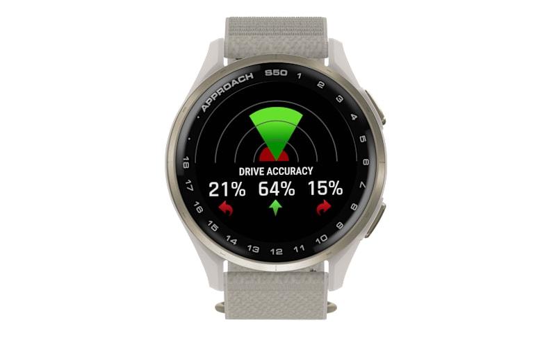 Garmin Approach S50 GPS Golf Smartwatch with ComfortFit Nylon Band
