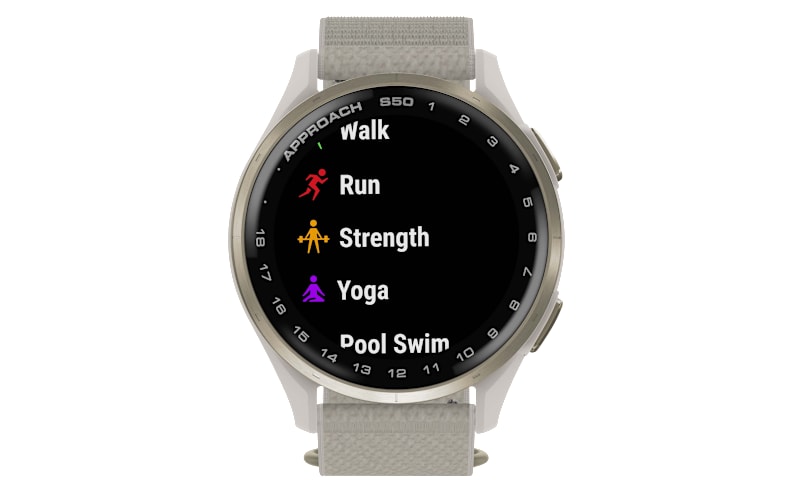 Garmin Approach S50 GPS Golf Smartwatch with ComfortFit Nylon Band