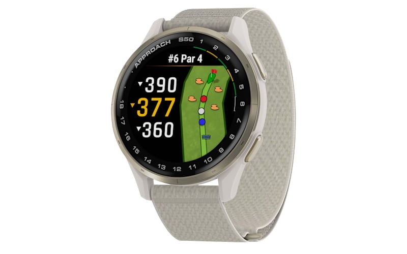 Garmin Approach S50 GPS Golf Smartwatch with ComfortFit Nylon Band