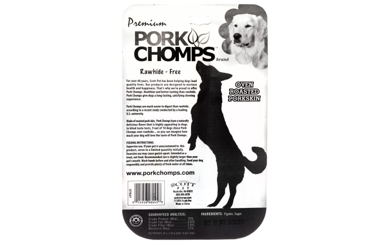 Pork chomps rawhide free bone sale