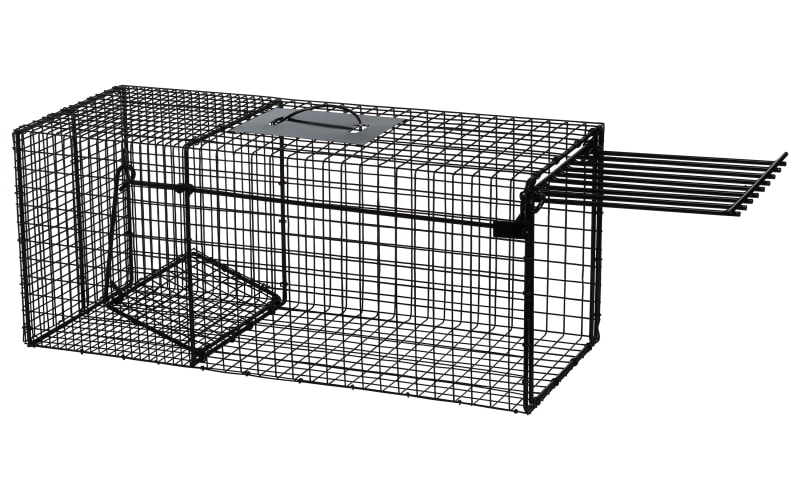 Types of live cage traps used in the study: (a) custom-made trap
