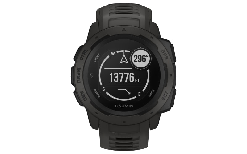 Garmin Instinct GPS Watch-Graphite With Accessories 