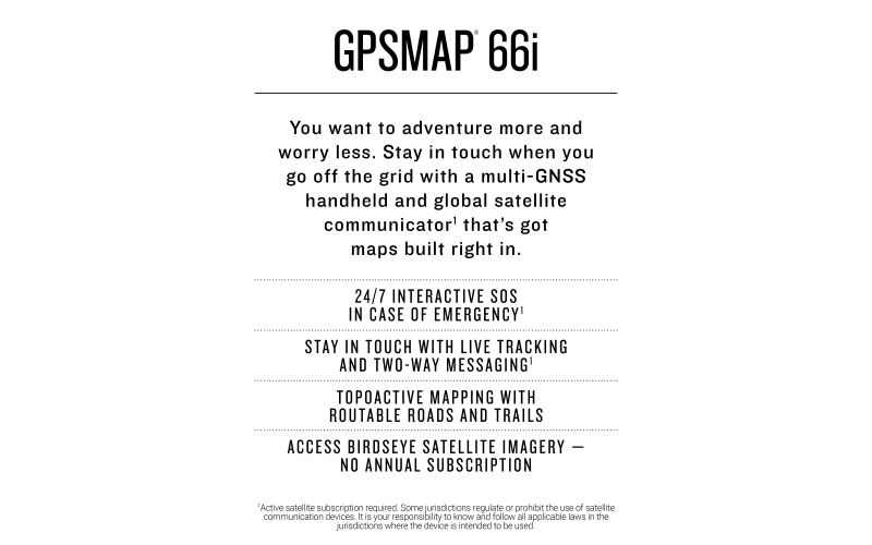 Watchful enkelt gang Scully Garmin GPSMAP 66i GPS Handheld and Satellite Communicator | Cabela's