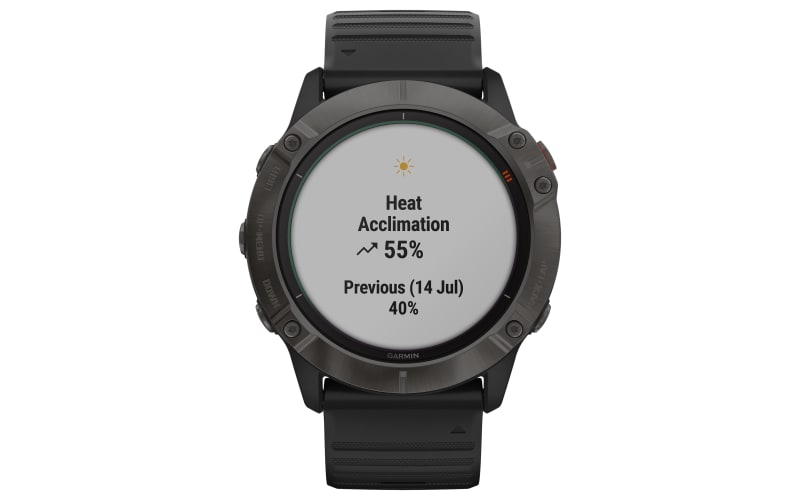  Garmin fenix 6X Pro Solar, Premium Multisport GPS Watch with  Solar Charging Capabilities, Features Mapping, Music, Grade-Adjusted Pace  Guidance and Pulse Ox Sensors, Dark Gray with Black Band : Electronics