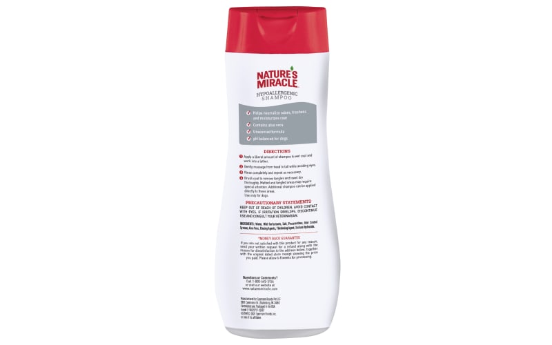 Nature's miracle hypoallergenic dog shampoo clearance
