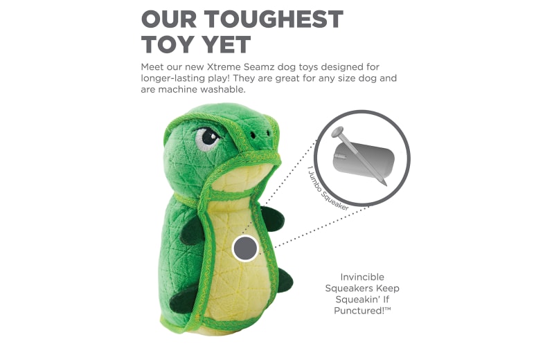 Outward Hound Xtreme Seamz Dino Plush Dog Toy Bass Pro Shops