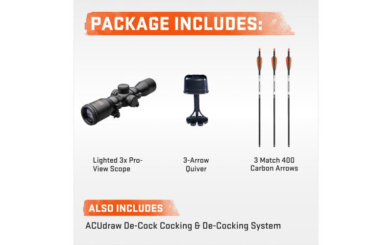 Wicked Ridge Raider 400 with ACUdraw De-Cock Crossbow Package