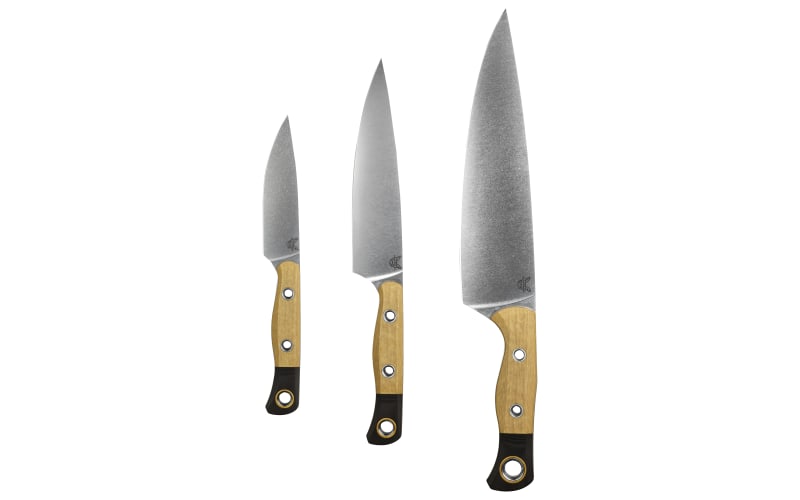 Benchmade Knife Company 3 Piece Maple Valley Knife Set Kitchen