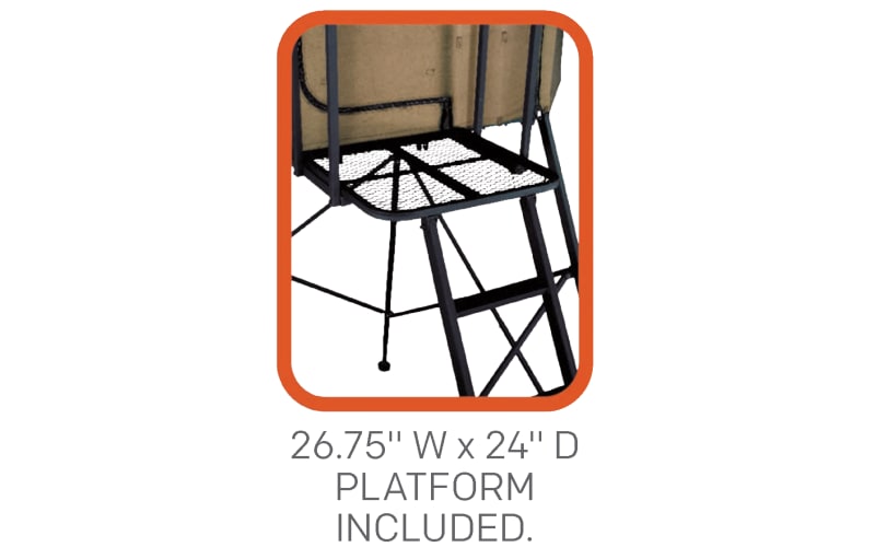 Millennium Treestands Q-230 Buck Hut Shooting House Blind and Tower Combo