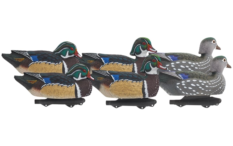 木製のデコイ Northern Flight Pro Series Wood Duck Decoys 6-Pack | Bass Pro Shops