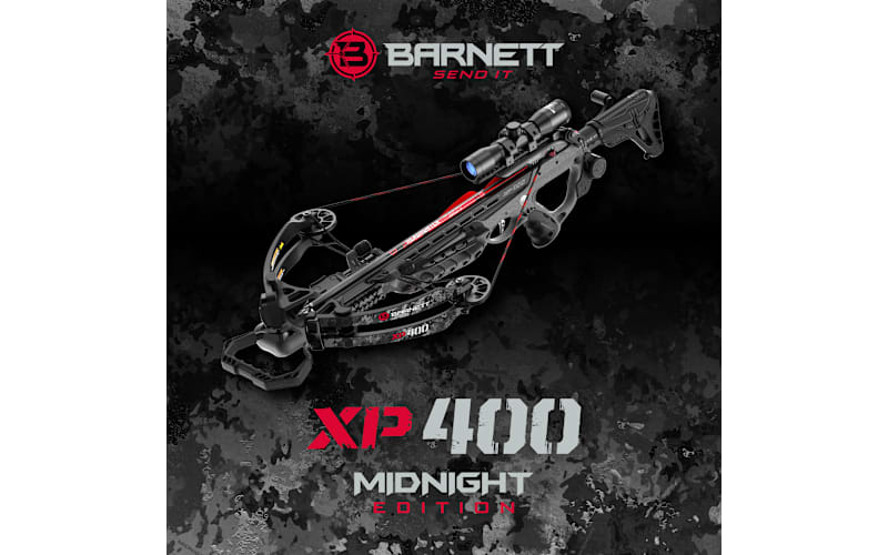 Barnett XP400 Midnight Edition Crossbow Package with Crank Cocking Device