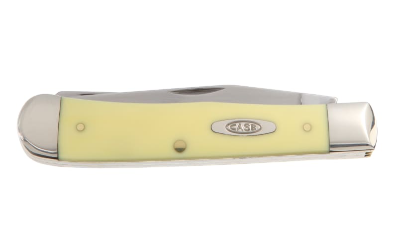Case Yellow Handle Trapper Pocket Knife