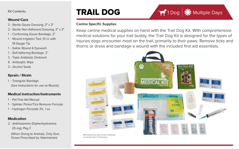 Dog medical kit hotsell