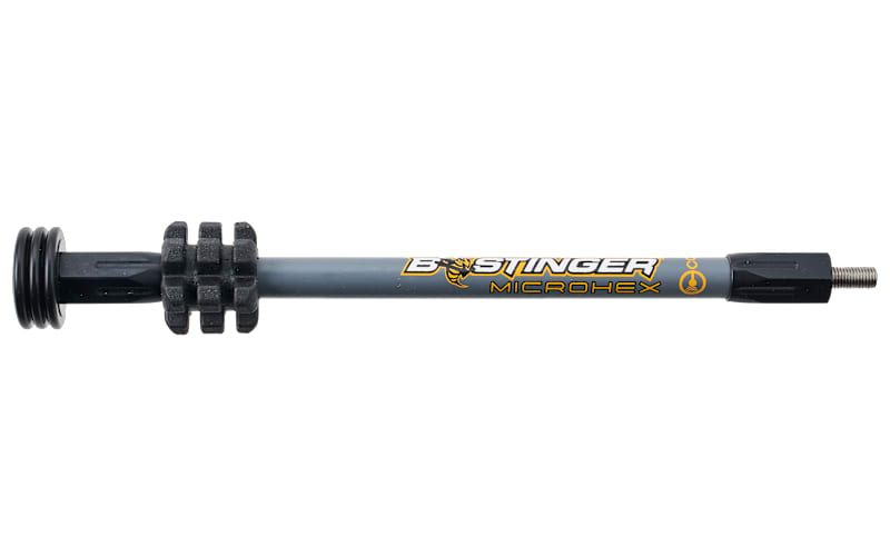 Stabilisateur De Chasse Bee Stinger MicroHex 6 Pouces - Noir Mat - Pour