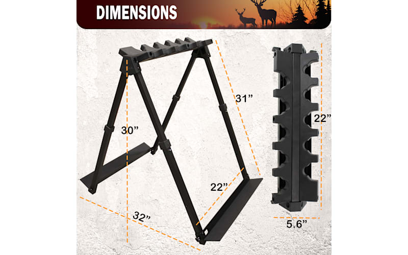 Rush Creek Creations Fold & Go 10-Gun Stand | Cabela's