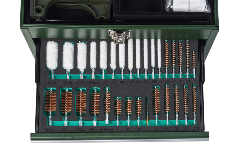 best fishing tackle box for gun cleaning kit Cabela's Toolbox with Universal Gun Cleaning Kit