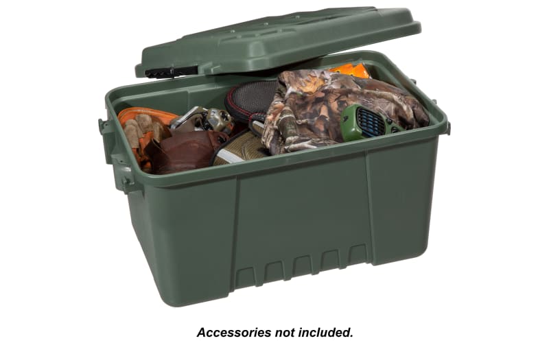 Plano Sportsman's Trunk, Black, 108-Quart Lockable Plastic Storage