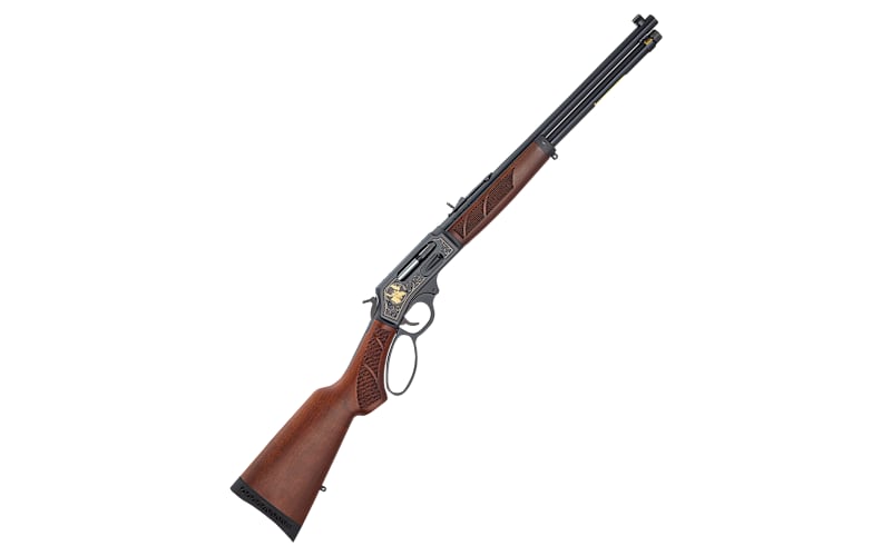 Henry Steel Wildlife Edition Lever-Action Rifle with Moose