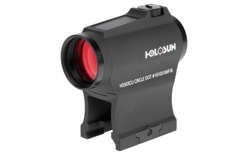 Holosun SCRS-RD-2 red dot sight, 2MOA dot reticle, solar cell, black,  Picatinny/Weaver rail, hunti…