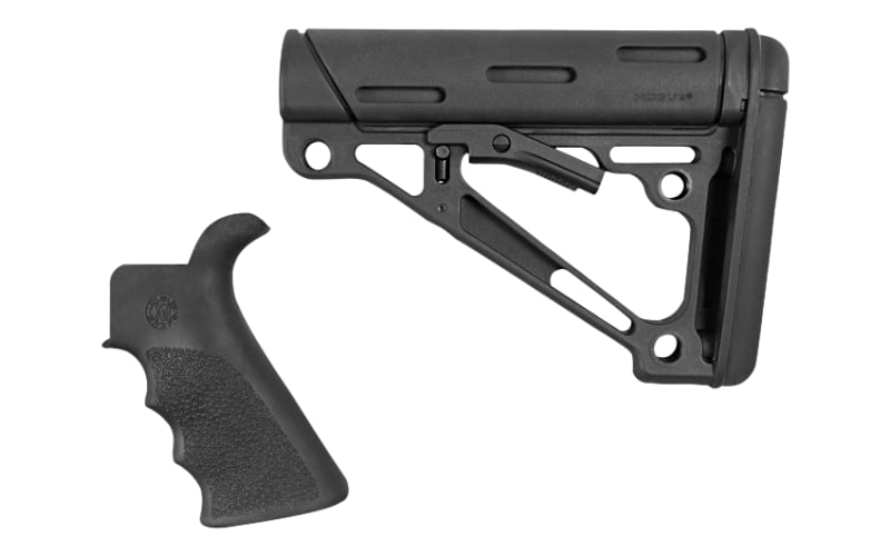 HOGUE AR15用可変式バットストック　タン AR-15 / M16 Kit: OverMolded Beavertail Grip & Collapsible