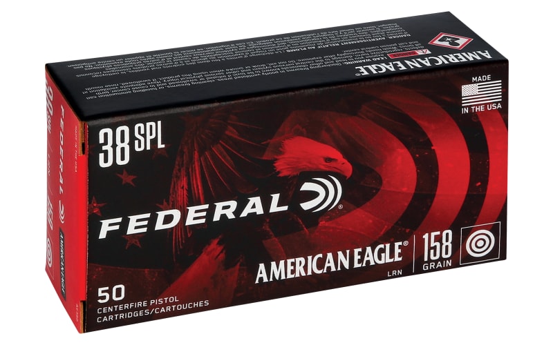 Federal American Eagle Ammo 38 Special 158 Grain Lead Round Nose